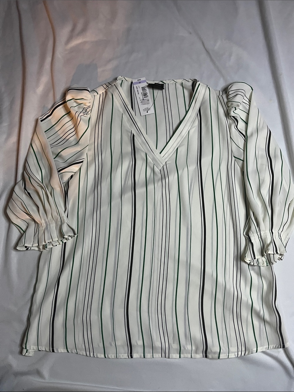 NWT Worthington Petite Striped Blouse